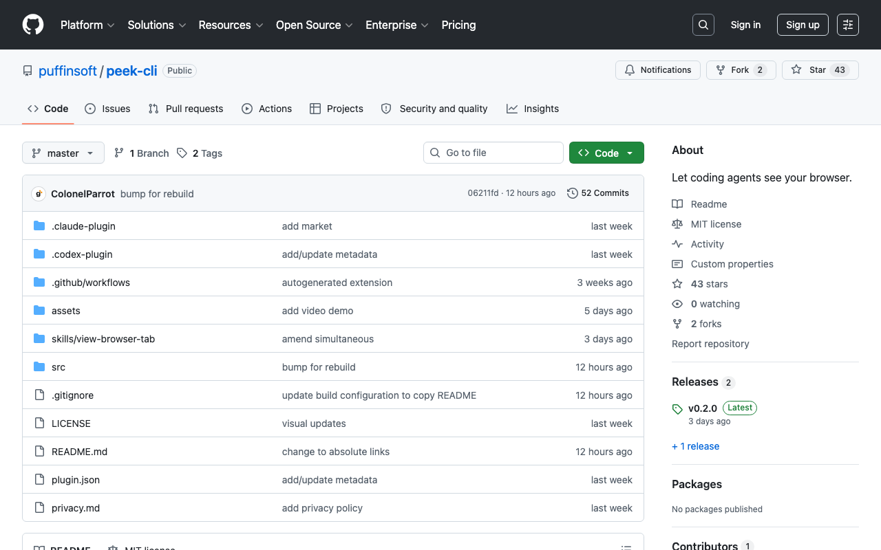 Peek-CLI: Let Claude Code See the Browser