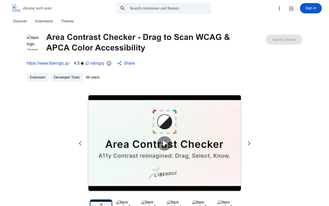 Area Contrast Checker