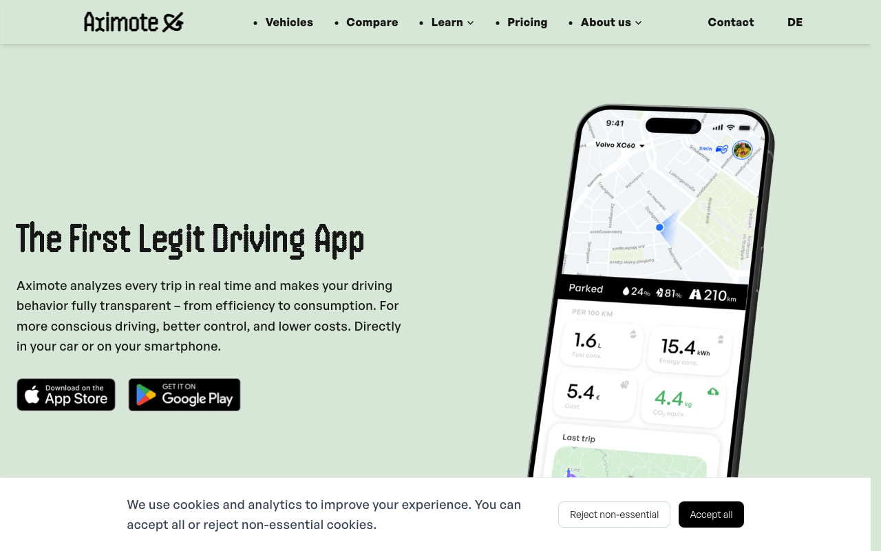 Aximote In-Car App