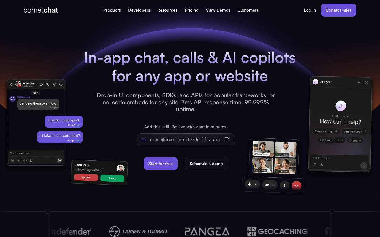 Compact Message Composer by CometChat