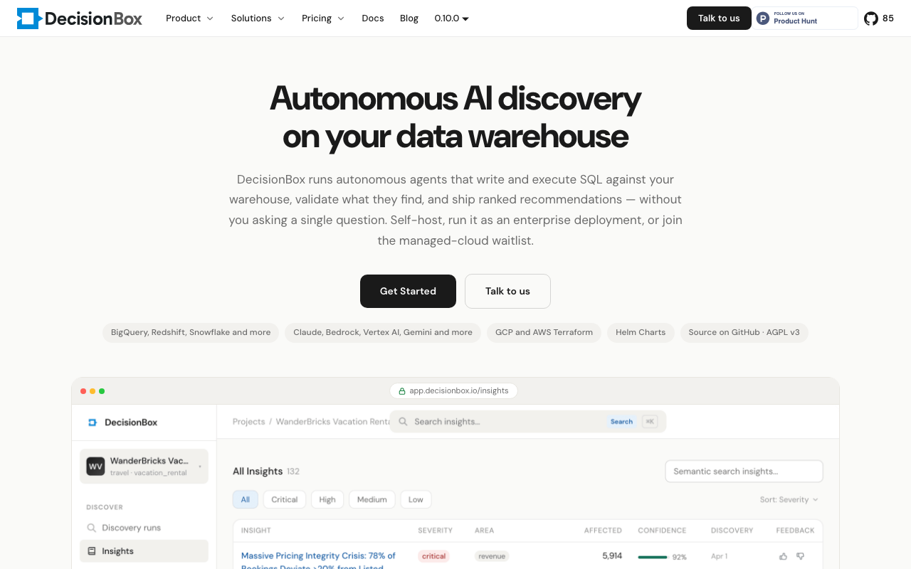 DecisionBox for Databricks