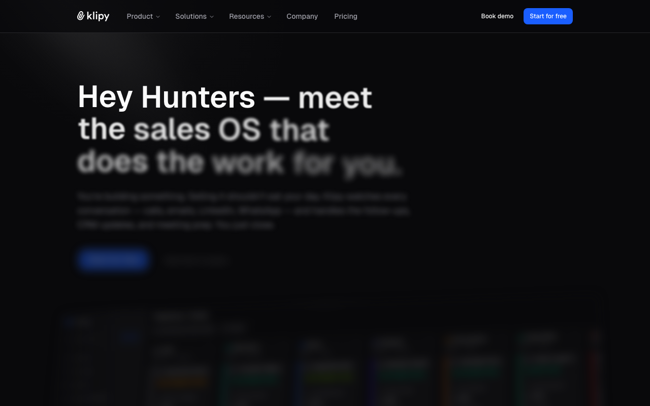 Klipy — Does the work after every call