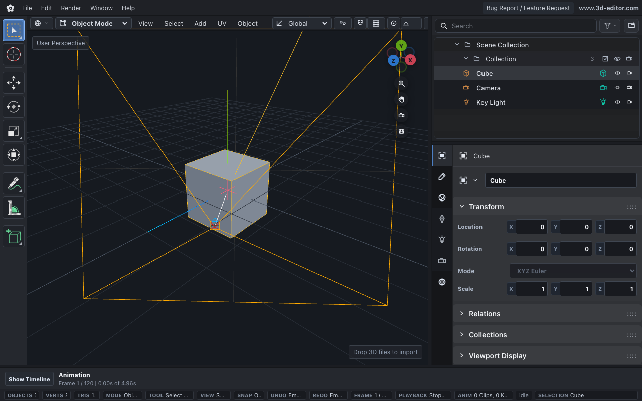 Online 3D Editor