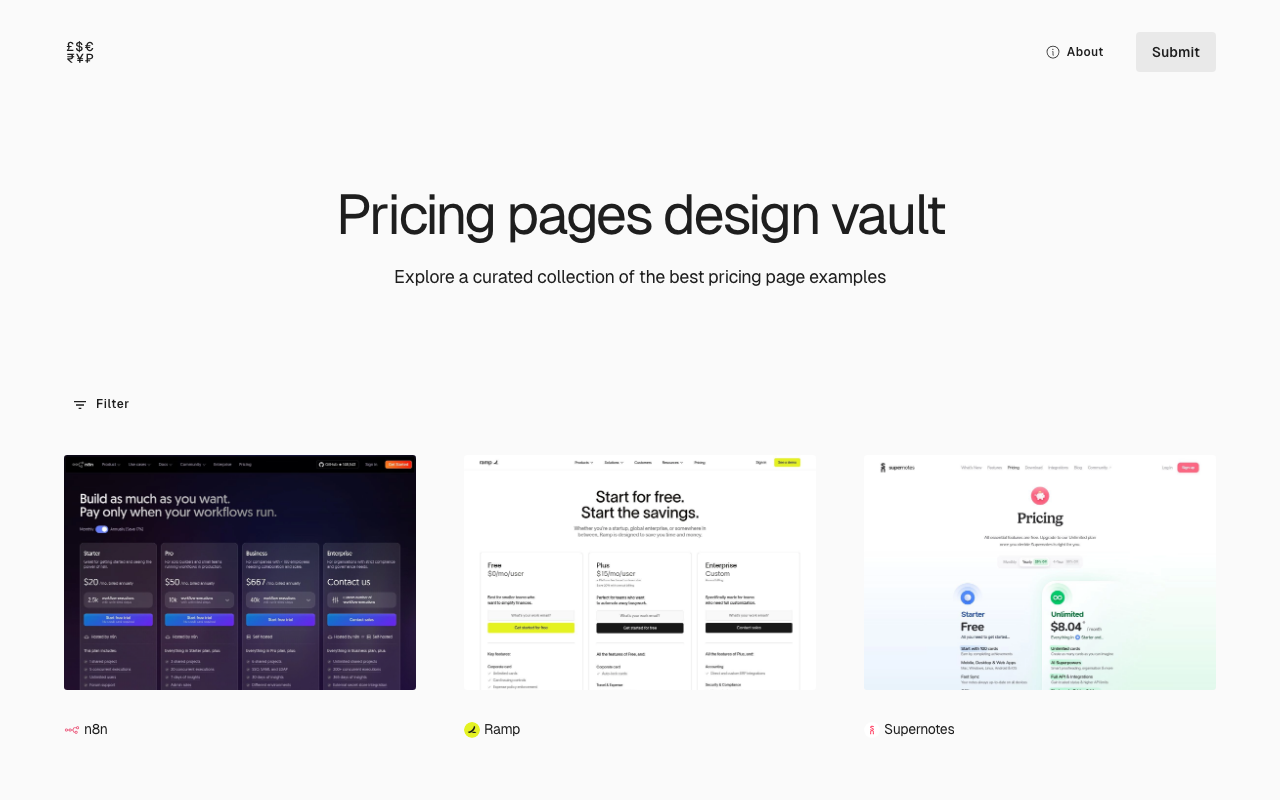 Pricing Pages
