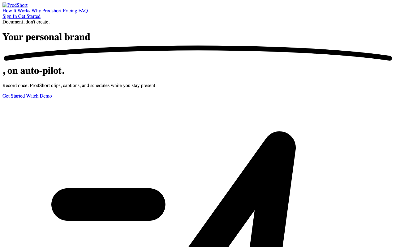 ProdShort