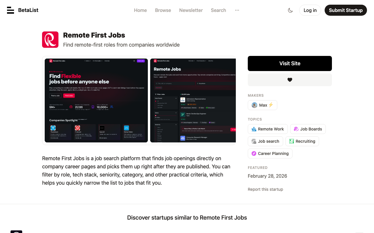 Remote First Jobs