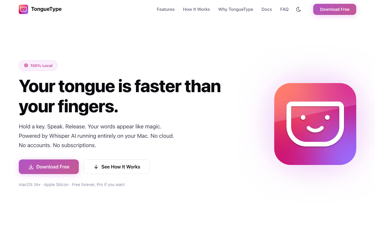 TongueType for macOS