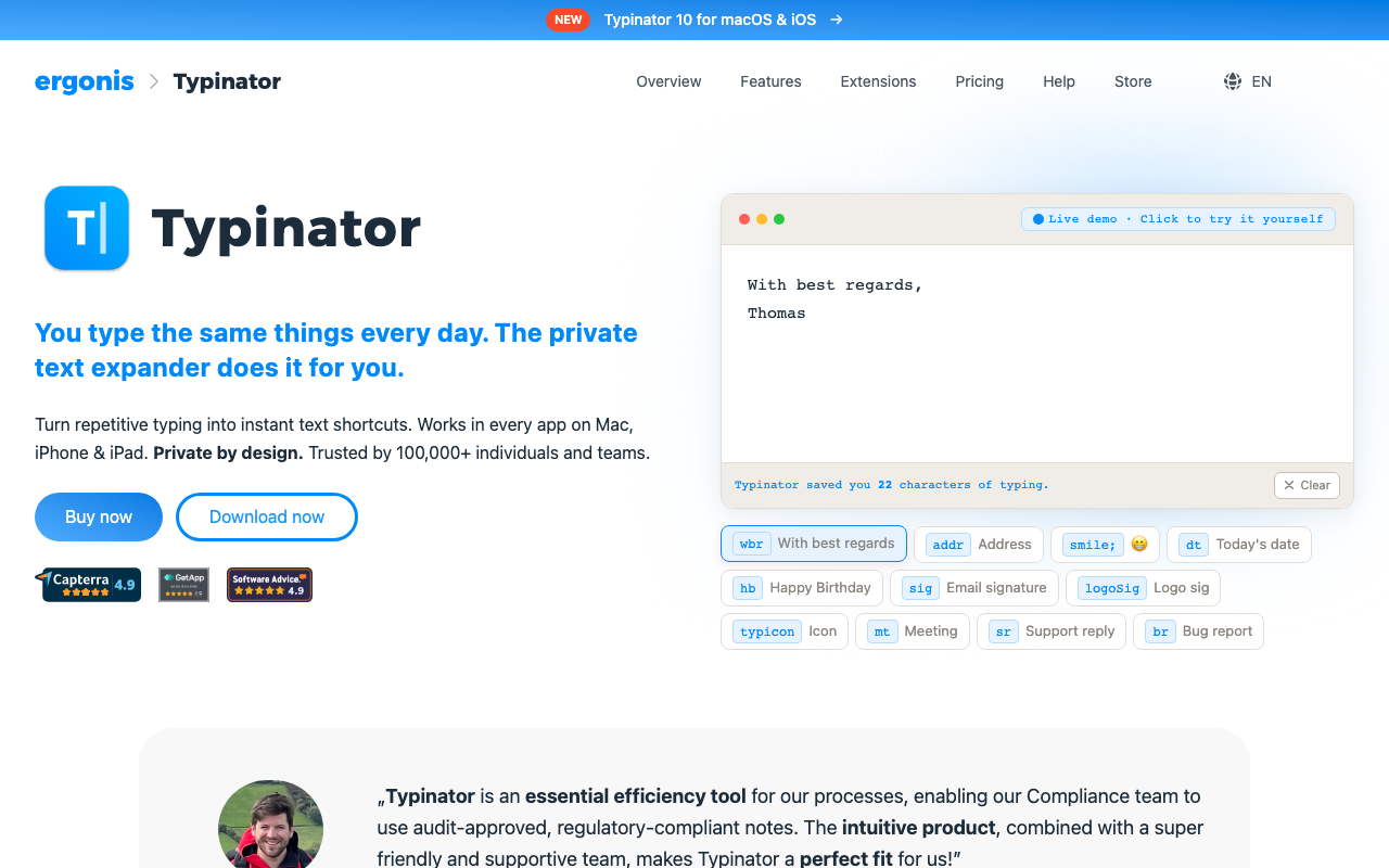 Typinator 10