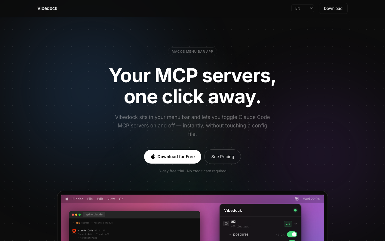 Vibedock