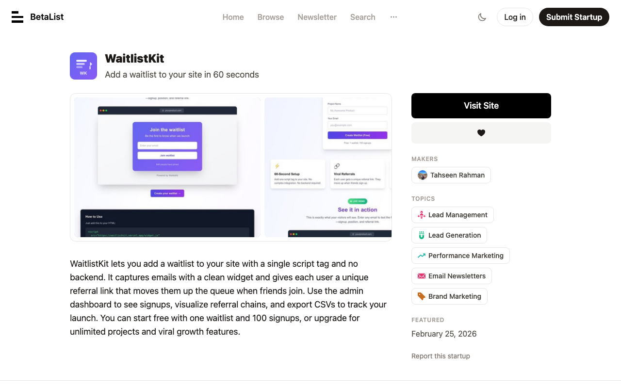 Waitlistkit